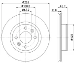 BEHR/HELLA/PAGID 8DD 355 116-201