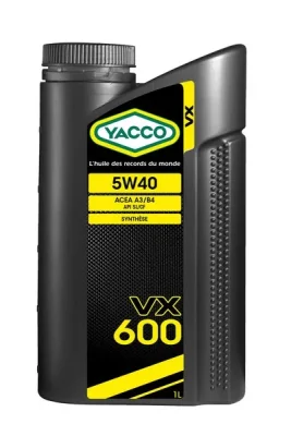 YACCO 5W40 VX 600/1 YACCO