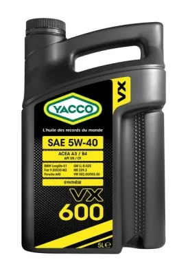 YACCO 5W40 VX 600/5 YACCO