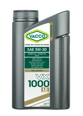 YACCO 5W30 VX 1000 LE/1 YACCO